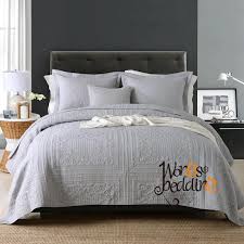 King size quilted bedspread super king size bedspread king size throw king size bedspread used quilted bedspread bedspread king size cotton. 100 Cotton Grey Bedspread Pillow Cases Queen King Size High Quality Bed Cover Set Quilt Floral Coverlet Set 3pcs Buy At The Price Of 86 39 In Aliexpress Com Imall Com