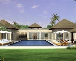 desain rumah mewah 1 lantai model spanyol modernes poolhaus moderne hausentwurfe haus architektur