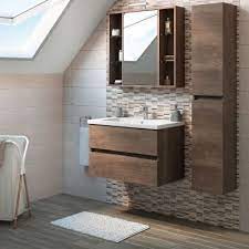 Mobile Bagno Kora Rovere Scuro L 81 Cm Prezzi E Offerte Online Leroy Merlin Mobile Bagno Design Del Bagno Idee Bagno Piccolo