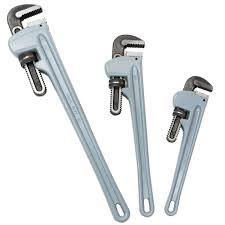Sears has the pipe wrenches you need to work on tight plumbing fixtures. Stark 3 Pieces Aluminium Pipe Wrench Set Adjustable Jaw Plumbing Wrench 14 18 24 Pipe Wrench Set Walmart Com Walmart Com
