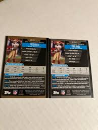 SAN FRANCISCO 49ERS Sacramento state 2 Fred amey football cards see scan