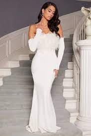 New In Club L London Usa Long Sleeve Maxi Dress Maxi Dress With Sleeves Dresses