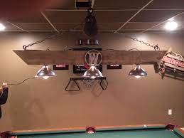 The table is five feet tall, and the legs are very steady. Rustic Diy Pool Table Light Novocom Top