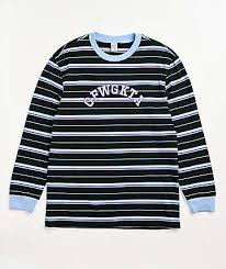 Black and white striped long sleeve shirt under t shirt. Striped Men S Long Sleeve T Shirts Zumiez