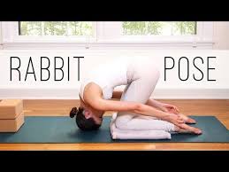 Rabbit Pose Sasangasana Rabbit Pose Yoga With Adriene Healing Yoga Poses