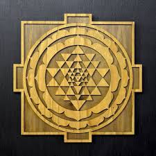 Sri Yantra Mandala 18 Or 22 Wood Wall Art Laser Etsy Mandala Wall Art Wall Art Mandala