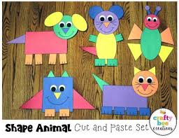 Shape Animal Crafts Crafty Bee Creations Animal Crafts For Kids Preschool Crafts Toddler Crafts