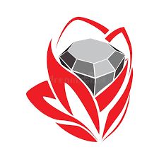 This tattoo definitely symbolizes the. Red Diamond Rose Logo Stock Vector Illustration Of Line 142949945