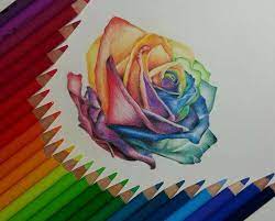 In acolore.com trovare centinai di disegni di fiori per colorare online gratis. Come Disegnare Fiori Realistici Petali Colorati Matite Colorate Bilder Zeichnen Rosen Zeichnen Bunte Zeichnungen