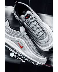 Deltitech Brands On Instagram Nike Air Max 97 Silver Bullet Go Grab Your Colorway Online Deltitechbrand Nike Air Max 97 Nike Boots Adidas Shoes Outlet