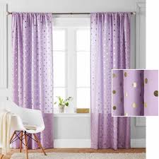 52'' x 96'' wayfair on sale for $71.99 original price $89.99 $ 71.99 $89.99 Better Homes And Gardens Metallic Polka Dots Single Window Panel Walmart Com Baby Room Curtains Polka Dot Curtains Purple Wall Decor