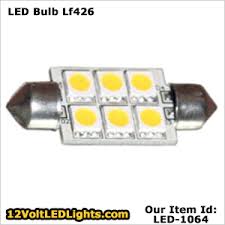 12 Volt Festoon Led Light Bulb Lf426 10 30vdc 120 Lumens Cool White