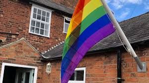 The pride flag that started it all. Anger As Pride Month Flag Snubbed By Derbyshire Council Again Bbc News