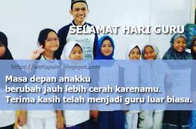Biasanya, hari ini sekolah akan meriah dengan pelbagai aktiviti sambutan hari guru. Memperingati Hari Guru 2018 2019 Inilah Ucapan Selamat Terbaru Kata Puisi Pantun Terbaru