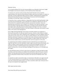 Some words and phrases that can be used to described a student's academic strengths include insightful, analytical, curious, observant, innovative, or mastery of a specific subject. Reference Letter Economics