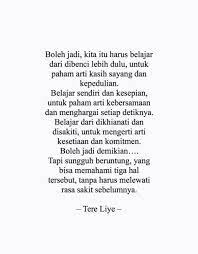 Bagi kamu yang tipenya sering berpikir positif dan bisa belajar ikhlas terhadap problema yang muncul, kamu akan jadi. 340 Puisi Ideas Quotes Indonesia Quotes Life Quotes