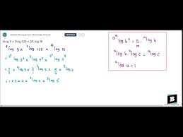 Turunan log x, ln x, a^x dan e^x ? 4log 9 X 3log 125 X 25 Log 16 Youtube