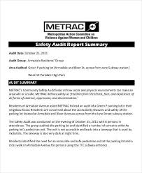 Basic layout plans showing equipment and maintenance reports, procedures and schedules. Free 11 Safety Audit Report Templates In Pdf Ms Word