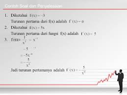 Maybe you would like to learn more about one of these? Turunan Fungsi Aljabar Ppt Download