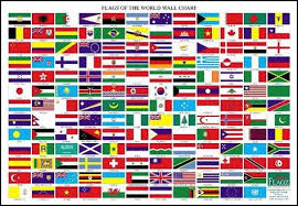 Flags Of The World Wall Chart Flags Of The World Flags