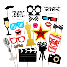 If you are planning a hollywood party take your time browsing through our hollywood props, many of which are made in house and totally unique. 33pcs Hollywood Movie Theme Birthday Party Decorations Diy Video Recorder Paper Cards Photobooth Props Office Party Supplies Photobooth Props Aliexpress