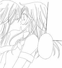 How to draw anime couple kissing. Manga Couple Drawing