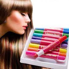 12 Pcs Set Blendable Hair Chalk Pen Colorful Rainbow Temporary Hair Color Non Toxic Hair Dye Pen Set You Can Get M Temporary Hair Dye Hair Dye Wax Hair Sale