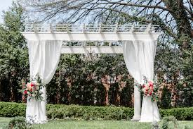 Draping On Formal Garden Pergola In 2020 Wedding Venues In Nc Wedding Reception Venues Nc Wedding