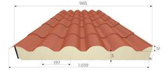 Coperture industriali con pannelli coibentati rifiniti finto coppo. Lastre Da Copertura Finto Coppo Gruppo Tetto360