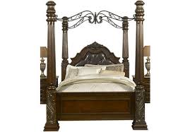 Shop For A Southampton 4 Pc Queen Canopy Bed At Rooms To Go Find Queen Beds That Will Look Grea King Bedroom Sets Queen Canopy Bed Affordable Furniture Stores