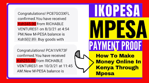 How to make money online in kenya through mpesa. How To Make Money Online In Kenya Ikopesa Mpesa Payment Proof Youtube
