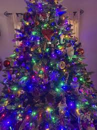 Holiday Living Everett 7.5-ft Fraser fir Pre-lit Slim Artificial Christmas  Tree with Color Changing LED Lights in the Artificial Christmas Trees  department at Lowes.com