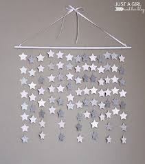 Falling Star Wall Hanging Just A Girl And Her Blog Star Wall Wall Hanging Diy Little Girl Rooms