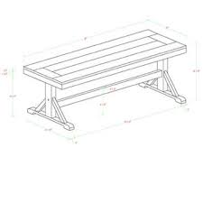 Walker edison solid wood black dining bench. Walker Edison 18 Distressed Solid Wood Dining Bench Sears Marketplace