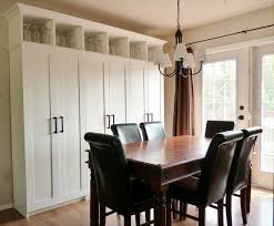 Spectacular White Pantry Cabinet Canadian Tire With Antique Solid Wood Dining Table And Black Leather Chair Also Wrought Ir Custom Storage Home Prefab Cabinets