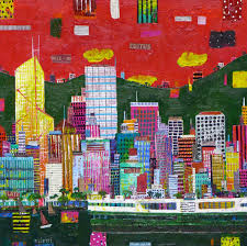 Your little ones will learn the traditional chinese painting with bamboo paper, calligraphy brushes, ink, and paint. Check Out Hong Kong 2015 Painting Home Decoration Illustration Hongkong City Ferry Ifc Red Skylin Skyline Painting Cityscape Art Dallas Museum Of Art