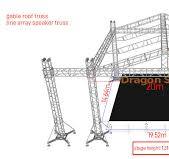 Aluminum Event Concert Gable Roof Truss Line Array Speaker ...