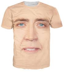 A Nicolas Cage T Shirt Celebrity Shirts Nicolas Cage Face Tank