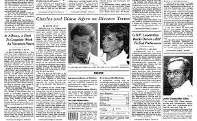 The text of an exhibition at kensington palace, her. Diana S Public Life In Photos And Headlines The New York Times