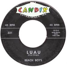 Today in 1962, The Beach Boys single Surfin' bw Luau was re-released on  Candix 301