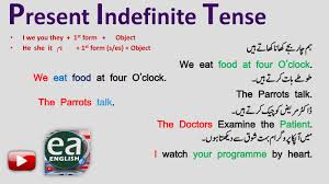 Present Indefinite Tense Introduction In Urdu Pdf Book By