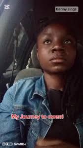 Meet my younger sister, Stella Monday... You all think i'm fine...😂 Come  and see beauty... Yellow like paw-paw, big like big cola, grow like agric  fowl...😄 Fresh like today bread, Since she