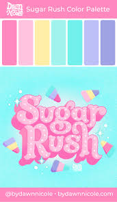 Watercolor pro set for procreate. Sugar Rush Color Palette Dawn Nicole