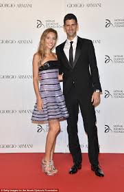 Their son stefan was born in october 2014 and djokovic confirmed he was a father again three years later. Novak Djokovic S Wife Jelena Shows Off Her Waist In Sparkling Gown Sparkle Gown Novak Djokovic Evolution Of Fashion