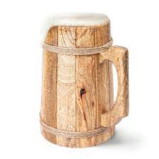 Enjoy a good beer when you Norse Tradesman Wooden Beer Mug Tankard 100 Handcrafted