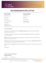 Sample recomendation letter for contract renewal. Customer Service Recommendation Letter Pdf Templates Jotform