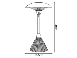 Buy garden products & furniture online or visit the garden centre. Nova Outdoor Living 2 1kw Table Top Electric Patio Heater With Rattan Base At Mattressman