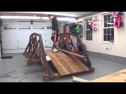 Diy Build A Bridge For Your Garden Or Creek Youtube Wood Truss Backyard Decor Wood Bridge