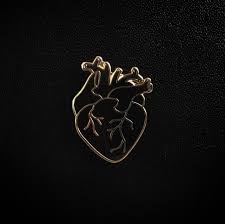Aesthetic Black And Gold Pictures Color Aesthetic Gold Aesthetic Black Heart Enamel Pins