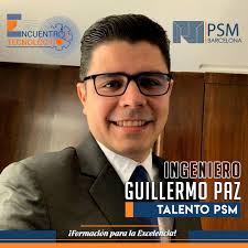 Agradecemos al Ing. Guillermo Paz Castillo por su grandiosa participación  como ponente en nuestro primer Encuentro Tecnológico PSM, Felicitamos  también los logros de este gran profesional que ha trascendido fronteras  dejando a